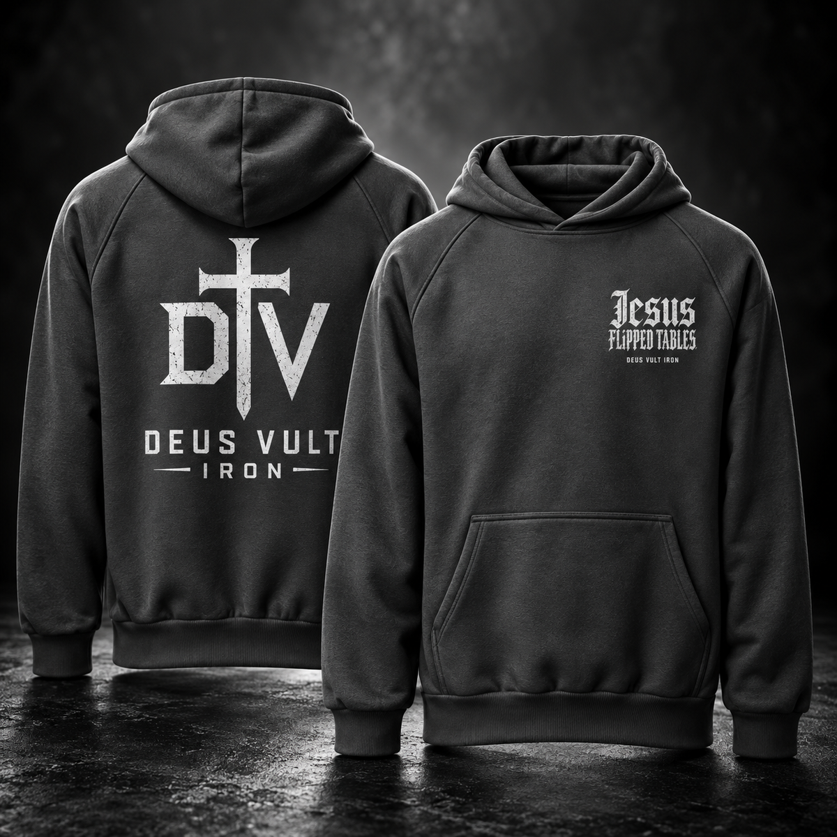THE JESUS FLIPPED TABLES HOODIE II