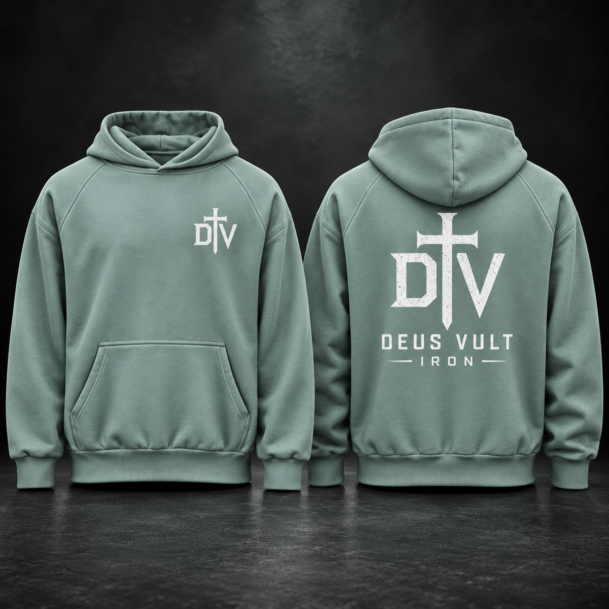 DEUS VULT IRON SUPER HEAVYWEIGHT HOODIE