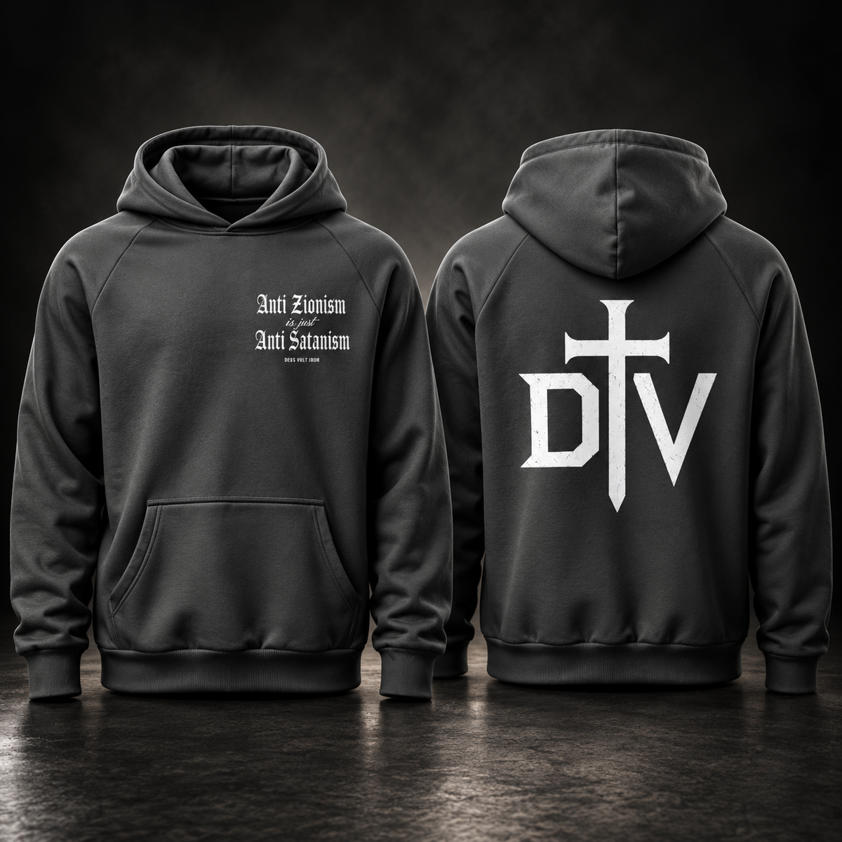 ANTI ZIONISM IS JUST ANTI SATANISM SUPER HEAVYWEIGHT HOODIE