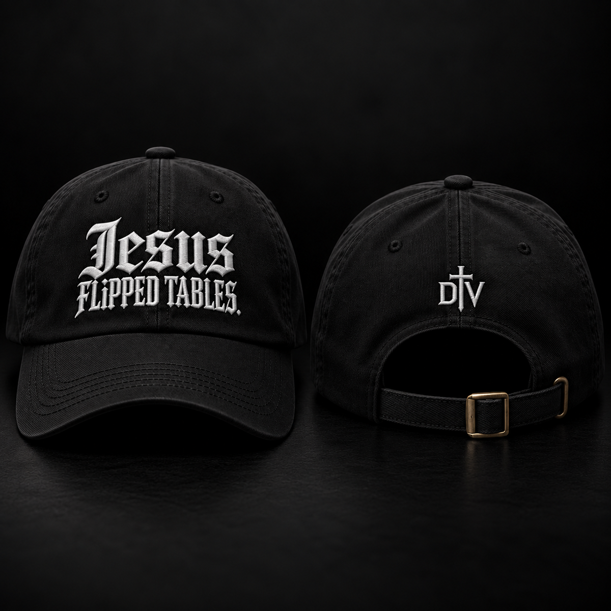 JESUS FLIPPED TABLES DAD HAT