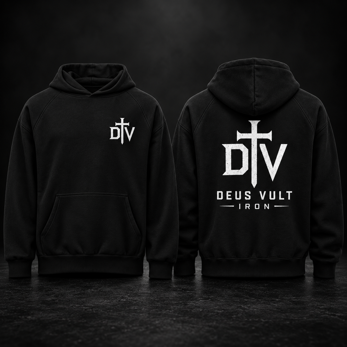DEUS VULT IRON SUPER HEAVYWEIGHT HOODIE