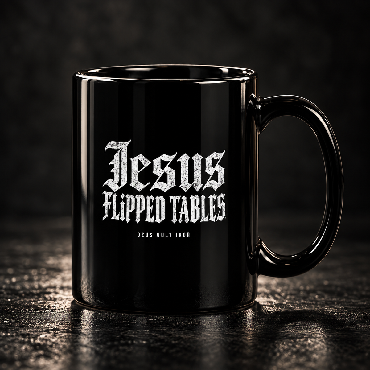 THE JESUS FLIPPED TABLES 15 OZ MUG